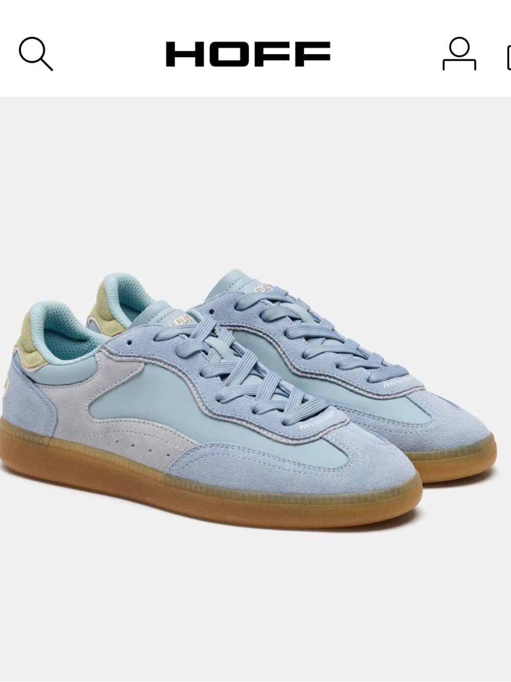 Hoff Park Stone Blue Suede Sneakers NEW